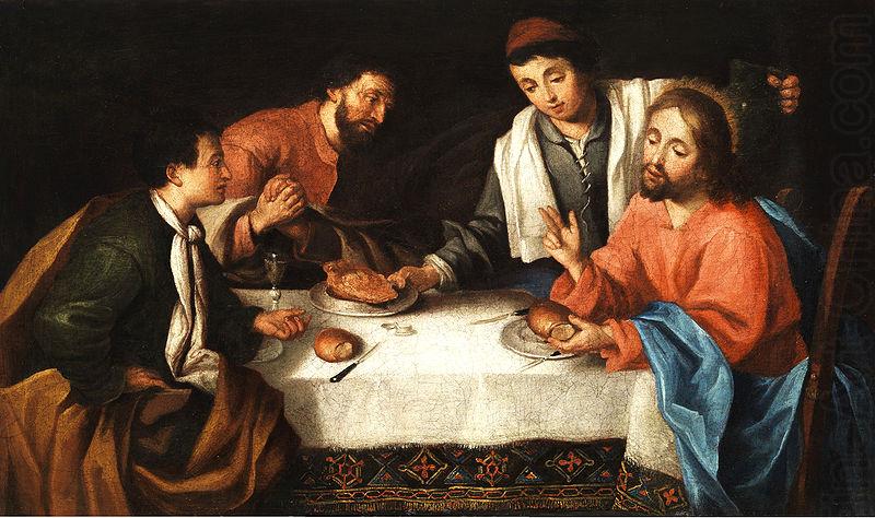 Pier Leone Ghezzi Emmaus, Christ breaking bread china oil painting image